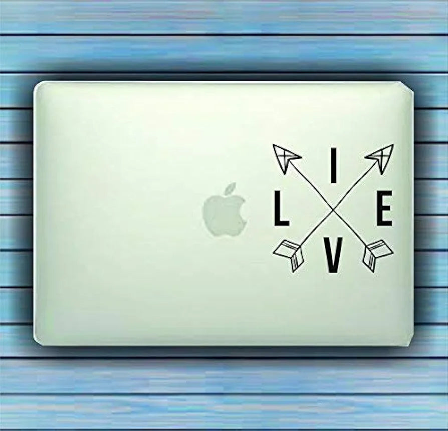 Dabbledown Decals Live with Arrows Car Window Windshield Lettering Decal Sticker Decals Stickers