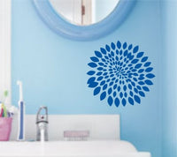 Flower Bloom Decal Sticker Wall Art Graphic Version 1