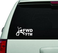 FWD FTW JDM Car Truck Window Windshield Lettering Decal Sticker