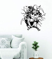 Dabbledown Halloween Ghost and Monster Graveyard Scene, Wall Decal, Wall, Decal, Sticker, Decals, Stickers, Mural, Kid, Boy, Teen, Room