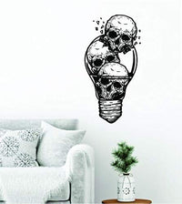Dabbledown Lightbulb with Skulls, Wall, Decal, Sticker, Decals, Stickers, Mural, Kid, Boy, Teen, Room