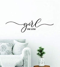 Dabbledown Girl You Glow, Wall Decal, Wall, Decal, Sticker, Decals, Stickers, Mural, Kid, Boy, Teen, Room