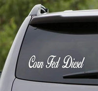 Dabbledown Decals Corn Fed Diesel Small Version Car Window Windshield Lettering Decal Sticker Decals Stickers Girl JDM Drift