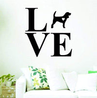 Love Beagle Wall Lettering Decal Sticker Decals Stickers