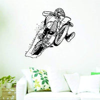 Dirtbike Rider Version DD114 Wall Decal Sticker Quads Dirtbikes Trick Racing Motorcycle Motocross Wall Decal Sticker Teen Room Decor DirtBD001