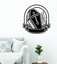 Dabbledown Halloween Coffin Vampire Design, Wall Decal, Wall, Decal, Sticker, Decals, Stickers, Mural, Kid, Boy, Teen, Room