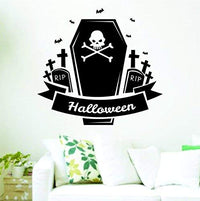 Halloween Coffin and Graveyard Version DD101 Wall Vinyl Decal Sticker Art Graphic Boo Ghosts Costume