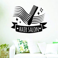 Hair Salon Logo Version DD201 Design Wall Vinyl Decal Sticker Art Graphic Sticker Barbershop Beard Mustache