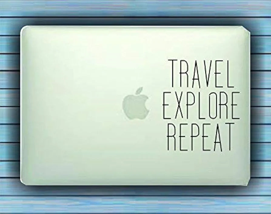 Dabbledown Decals Travel Explore Repeat Design Car Window Windshield Lettering Decal Sticker Decals Stickers