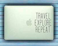Dabbledown Decals Travel Explore Repeat Design Car Window Windshield Lettering Decal Sticker Decals Stickers