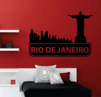 Rio De Janeiro City Skyline Decal Sticker Graphic Art Big Room