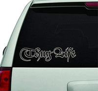 Dabbledown Thug Life Outline Version DD101 JDM Car Truck Window Windshield Lettering Decal Sticker Decals Stickers