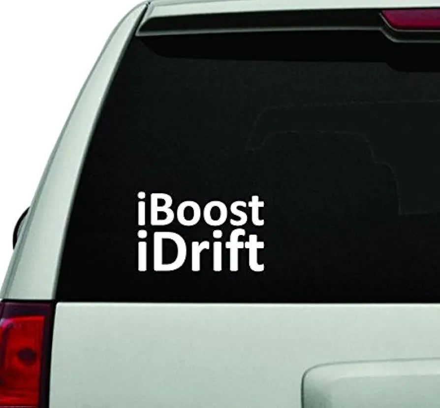 i Boost i Drift JDM Car Truck Window Windshield Lettering Decal Sticker