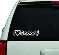 I Love Radar JDM Car Truck Window Windshield Lettering Decal Sticker