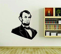 Abe Lincoln President Version DD101 Vinyl Wall Decal Sticker Car Window Truck Decals Stickers ES5Lincoln03bw 25x28