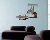 Dragster Wall Decal Sticker Funnycar Drag Racing Kids Room Boy Teen Fan