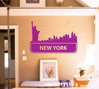 New York City Skyline Decal Sticker Sexy Graphic Art Big Room