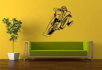 Dirtbike Rider Version DD113 Wall Decal Sticker Quads Dirtbikes Trick Racing Motorcycle Motocross Wall Decal Sticker Teen Room Decor