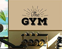 The Gym Logo Version DD101 Motivational Fitness Gym Workout Quote Wall Vinyl Decal Sticker Art Graphic