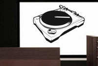 Dj Turntable Decal Sticker Wall Scratch Music Teen Boy Girl Cool Hip Hop Techno