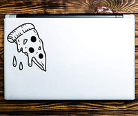 Dabbledown Decals Pizza Slice Laptop Version Car Window Windshield Lettering Decal Sticker Decals Stickers