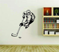 Dabbledown Ice Hockey Player Version DD148 Decal Sticker Winter Sports Wall Mural Kid Boy Teen Room hockey02Canada