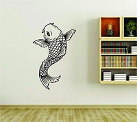 Koi Fish Version DD106 Asian Asia Vinyl Wall Decal Sticker Car Window Truck Decals Stickers ES2asiankoi007BW