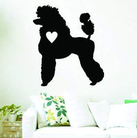 Poodle Love Dog Breed Wall Decal Sticker Decals Stickers