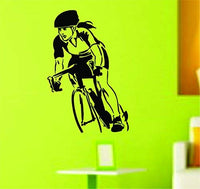IRL Riding A Bicycle DD101 Vinyl Wall Decal Sticker Decals Stickers Sports Bike Biking Hobby Bikes