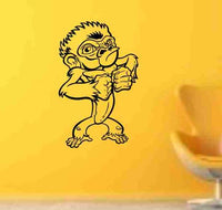 Funny Ape Sticker Wall Decal Animal Art Graphic Wall Art Monkey Around