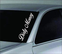 Dabbledown Large Dirty Money DD901 Car Truck Window Windshield Lettering Decal Sticker Decals Stickers