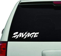 Dabbledown Decals Savage Small Version Car Window Windshield Lettering Decal Sticker Decals Stickers Girl JDM Drift