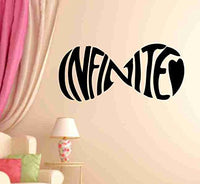 Dabbledown Infinite Love Forever Infinity Symbol Wall Decal Sticker Family Art Graphic Home Decor Mural Decal Sticker Famous Quotes