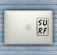 Surf Rectangle Car Window Windshield Lettering Decal Sticker Decals Stickers