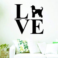 Love Afghan Hound Wall Lettering Decal Sticker Decals Stickers