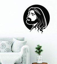Dabbledown Jesus Face Portrait, Wall, Decal, Sticker, Decals, Stickers, Mural, Kid, Boy, Teen, Room