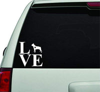 Love Boston Terrier White Version Car Window Windshield Lettering Decal Sticker Decals Stickers