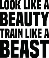 Dabbledown Look Like a Beauty Train Like a Beast, Wall, Decal, Sticker, Decals, Stickers, Mural, Kid, Boy, Teen, Room
