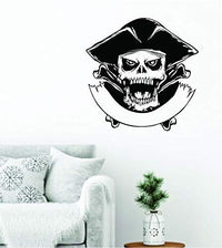Dabbledown Pirate Skull and Bones, Wall Decal, Wall, Decal, Sticker, Decals, Stickers, Mural, Kid, Boy, Teen, Room