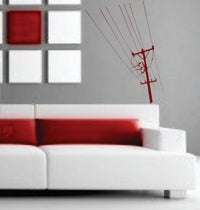 Dabbledown Power Lines Wall Vinyl Decal Sticker Art Graphic Sticker Lineman Electrician