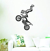Dirtbike Rider Version DD125 Wall Decal Sticker Quads Dirtbikes Trick Racing Motorcycle Motocross Wall Decal Sticker Teen Room Decor mtcrsjk20