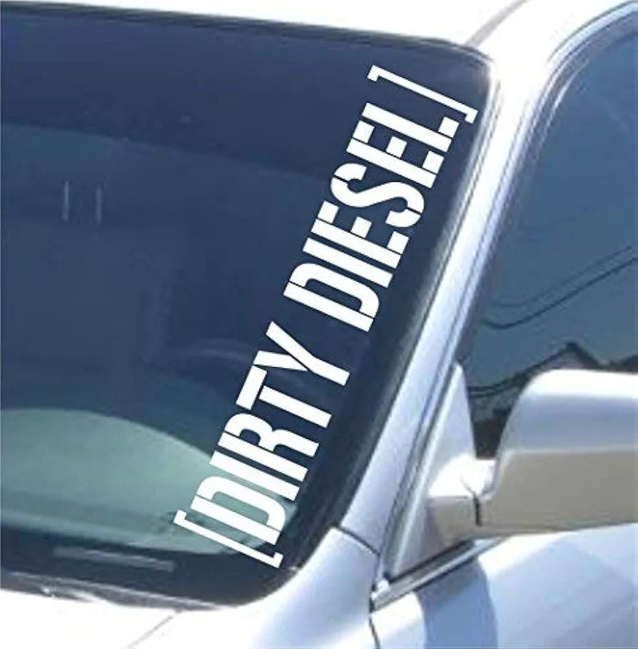 Large Dirty Diesel Version 602 Car Truck Window Windshield Lettering Decal Sticker Decals Stickers