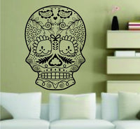 Dabbledown Decals Extra Large Sugarskull Version 3 Wall Vinyl Decal Sticker Art Graphic Sticker Sugar Skull