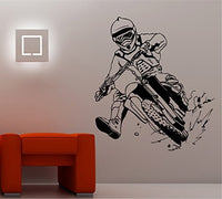 Dirtbike Rider Version DD110 Wall Decal Sticker Quads Dirtbikes Trick Racing Motorcycle Motocross Wall Decal Sticker Teen Room Decor