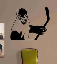 Hockey Version 116 Ice Hockey Player Wall Vinyl Wall Decal Sticker Art Sports Kid Children Ball Nursery Boy Teen Sticker Wall Mural Art Graphic Sports Teen Kid Nursery