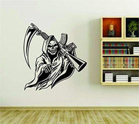 Grim Reaper Version DD103 Vinyl Wall Decal Sticker Car Window Truck Decals Stickers ES2reaper003BW 26x28