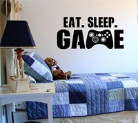 Eat Sleep Game Version 101 Gamer Video Game Decal Sticker Wall Boy Girl Teen Child Sport Fight
