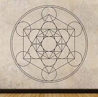 Metatrons Cube Version DD103 Vinyl Wall Decal Sticker Math Science