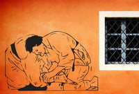 Jiu Jitsu Version DD101 Vinyl Wall Decal MMA Brazillian BJJ Armbar Choke Fight