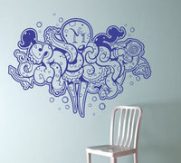Dabbledown Graffiti Octopus Wall Vinyl Decal Sticker Decals Nautical Ocean